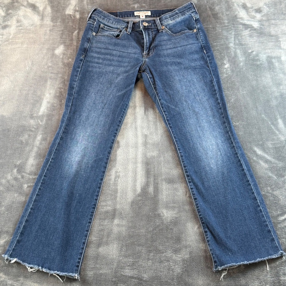 Lucky Brand Women's Jeans Sweet Mid Rise Boot‎ Size 6/28 R Raw Hem Bootcut
